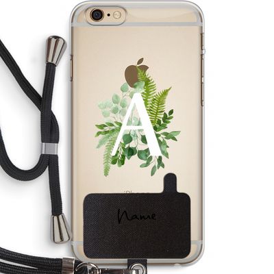 Green Brush: iPhone 6 PLUS / 6S PLUS Transparant Hoesje met koord
