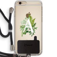 Green Brush: iPhone 6 PLUS / 6S PLUS Transparant Hoesje met koord