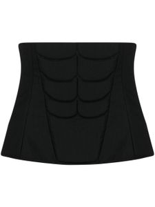 Natasha Zinko corset à empiècements contrastants - Noir