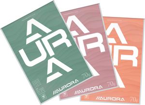 Aurora schrijfblok A4 70 g geruit 5x5, 100 vel