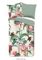 Good Morning Dekbedovertrek "bloemen en bladeren" - Multi - (135x200 cm) - Katoen