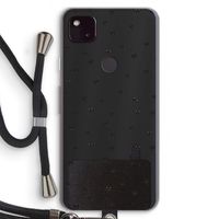Kleine kattenkopjes: Pixel 4a 5G Transparant Hoesje met koord