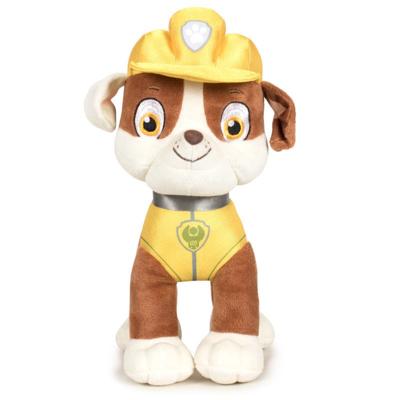 Paw Patrol Rubble Classic knuffel - 27 cm - pluche honden knuffels - bekend van tv