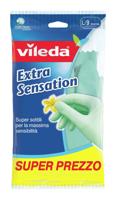 Vileda Extra Sensation Huishoudhandschoenen Groen Katoen, Latex 1 stuk(s)