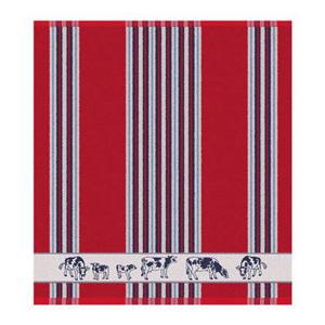 DDDDD keukendoek Friesian - 50x55cm - Rood - 6 stuks