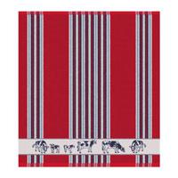 DDDDD keukendoek Friesian - 50x55cm - Rood - 6 stuks - thumbnail