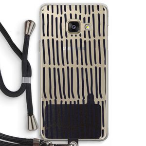 Moroccan stripes: Samsung Galaxy A3 (2016) Transparant Hoesje met koord