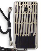 Moroccan stripes: Samsung Galaxy A3 (2016) Transparant Hoesje met koord
