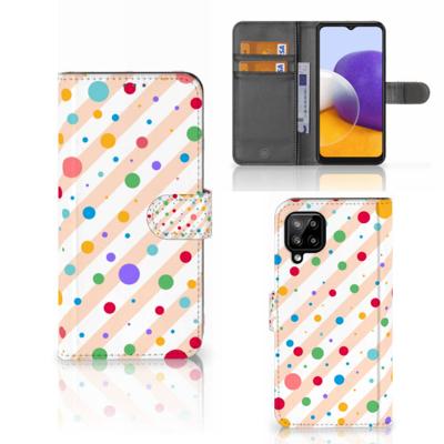 Samsung Galaxy A22 4G | M22 | Telefoon Hoesje | Dots Samsung Galaxy A22 4G | M22 | Telefoon Hoesje | Dots