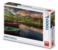 DinoToys Dino puzzel van de slowaakse pleso met bootjes - 1000 stukjes DinoToys Dino puzzel van de slowaakse pleso met bootjes - 1000 stukjes