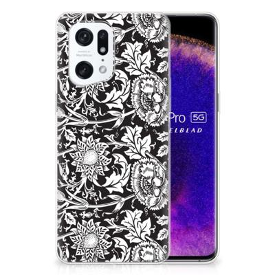 OPPO Find X5 Pro | TPU Case | Black Flowers OPPO Find X5 Pro | TPU Case | Black Flowers