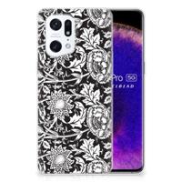OPPO Find X5 Pro | TPU Case | Black Flowers