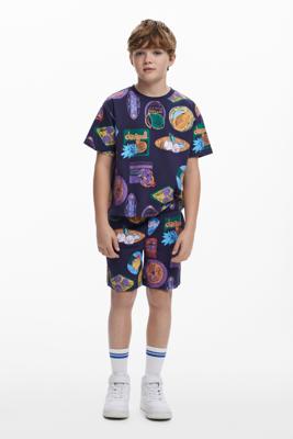 Korte broek met stempels - BLUE - 11/12