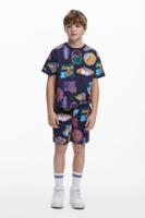 Korte broek met stempels - BLUE - 13/14