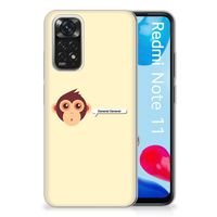 Xiaomi Redmi 10 | Redmi Note 11 4G Telefoonhoesje met Naam Monkey - thumbnail