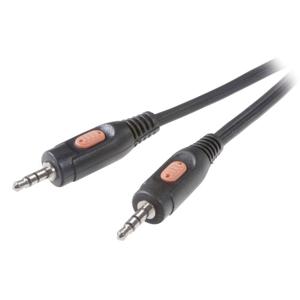 SpeaKa Professional SP-7870216 Jackplug Audio Aansluitkabel [1x Jackplug male 3,5 mm - 1x Jackplug male 3,5 mm] 1.50 m Zwart
