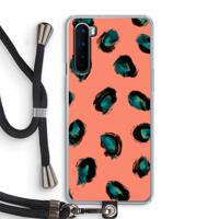 Pink Cheetah: OnePlus Nord Transparant Hoesje met koord