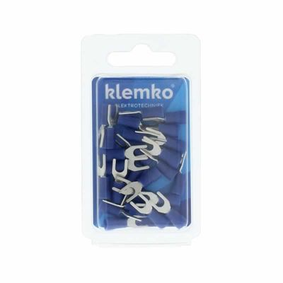 Vorkkabelschoen M4 voor draad 1,5-2,5 mm2 blauw 25 stuks 170640 Klemko hersluitbare verpakking