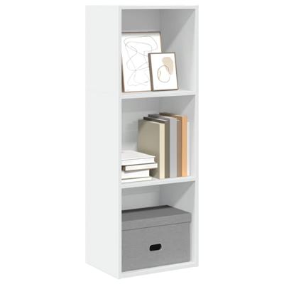 Boekenkast 40x30x114 cm bewerkt hout wit