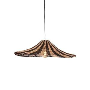 GOOD&MOJO Hanglamp Cuzco - Zwart|Naturel - 65x65x20cm