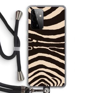 Arizona Zebra: Samsung Galaxy A72 5G Transparant Hoesje met koord