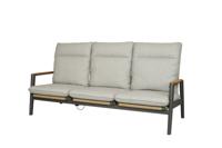 Qopps Yvori lounge bank 3 zits gasveer verstelbaar