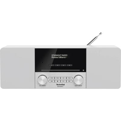 TechniSat DIGITRADIO 3 Radio DAB+, VHF (FM) CD, USB, Bluetooth Incl. afstandsbediening, Wekfunctie, Acculaadfunctie Wit
