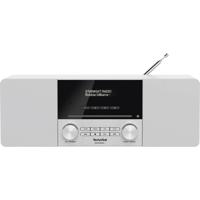 TechniSat DIGITRADIO 3 Radio DAB+, VHF (FM) CD, USB, Bluetooth Incl. afstandsbediening, Wekfunctie, Acculaadfunctie Wit
