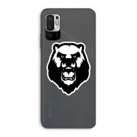 Angry Bear (white): Xiaomi Redmi Note 10 5G Transparant Hoesje