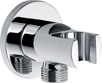 Saqu Classic messing doucheaansluiting muur + opsteek chroom