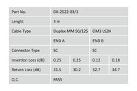 Digitus DK-2522-03/3 Glasvezel Optische vezel Aansluitkabel [1x SC-stekker - 1x SC-stekker] 50/125 µ Multimode OM3 3.00 m - thumbnail