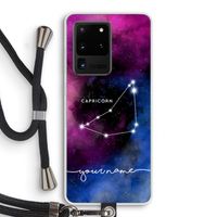 Sterrenbeeld - Donker: Samsung Galaxy S20 Ultra Transparant Hoesje met koord Sterrenbeeld - Donker: Samsung Galaxy S20 Ultra Transparant Hoesje met koord