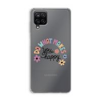 Happy days: Samsung Galaxy A12 Transparant Hoesje