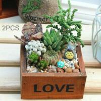 2st Plant bloem bloem Pot Mini plantenbak willekeurige kleur levering