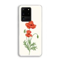 Red poppy: Samsung Galaxy S20 Ultra Transparant Hoesje Red poppy: Samsung Galaxy S20 Ultra Transparant Hoesje