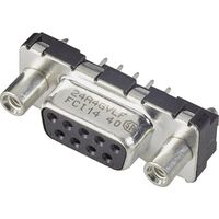 FCI D-SUB D25S24A4GX00LF D-sub female connector 180 ° Aantal polen: 25 Print 1 stuk(s) - thumbnail