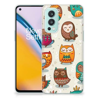 OnePlus Nord 2 5G | TPU Hoesje | Vrolijke Uilen