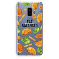Eat Balanced: Samsung Galaxy S9 Plus Transparant Hoesje