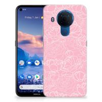 Nokia 5.4 | TPU Case | White Flowers
