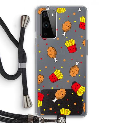Chicken 'n Fries: OnePlus 9 Pro Transparant Hoesje met koord