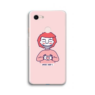 Hartje: Google Pixel 3 XL Transparant Hoesje