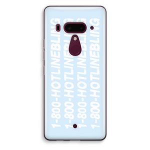 Hotline bling blue: HTC U12+ Transparant Hoesje