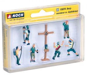 NOCH Mountain Hikers with Cross schaalmodel onderdeel en -accessoire Figuurtjes