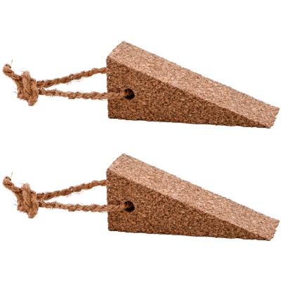 Deurstoppers - 4x - kurk - 4,5 cm - deurwig - met koord