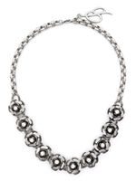 Blumarine bague sertie de cristaux à fini poli - Argent