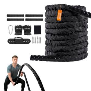 VEVOR Battle Rope Trainingstouw Sporttouw 12,2 m Battle Rope beschermhoes