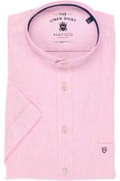 Hatico Regular Fit Linnen Overhemd roze, Effen