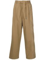 Feng Chen Wang pantalon à empiècements brodés - Tons neutres