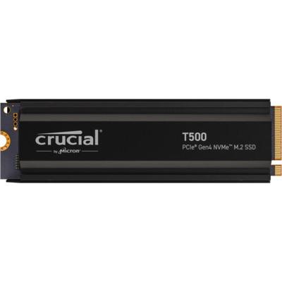 Crucial CT1000T500SSD5 T500 SSD, 1 TB, M.2 2280, PCIe 4.0 NVMe, 7300/ 6800 MB/s, w/ heatsink