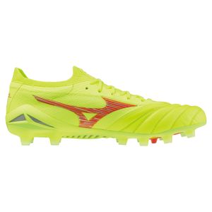 Mizuno Morelia Neo IV Beta Japan Gras Voetbalschoenen (FG) Felgeel Rood